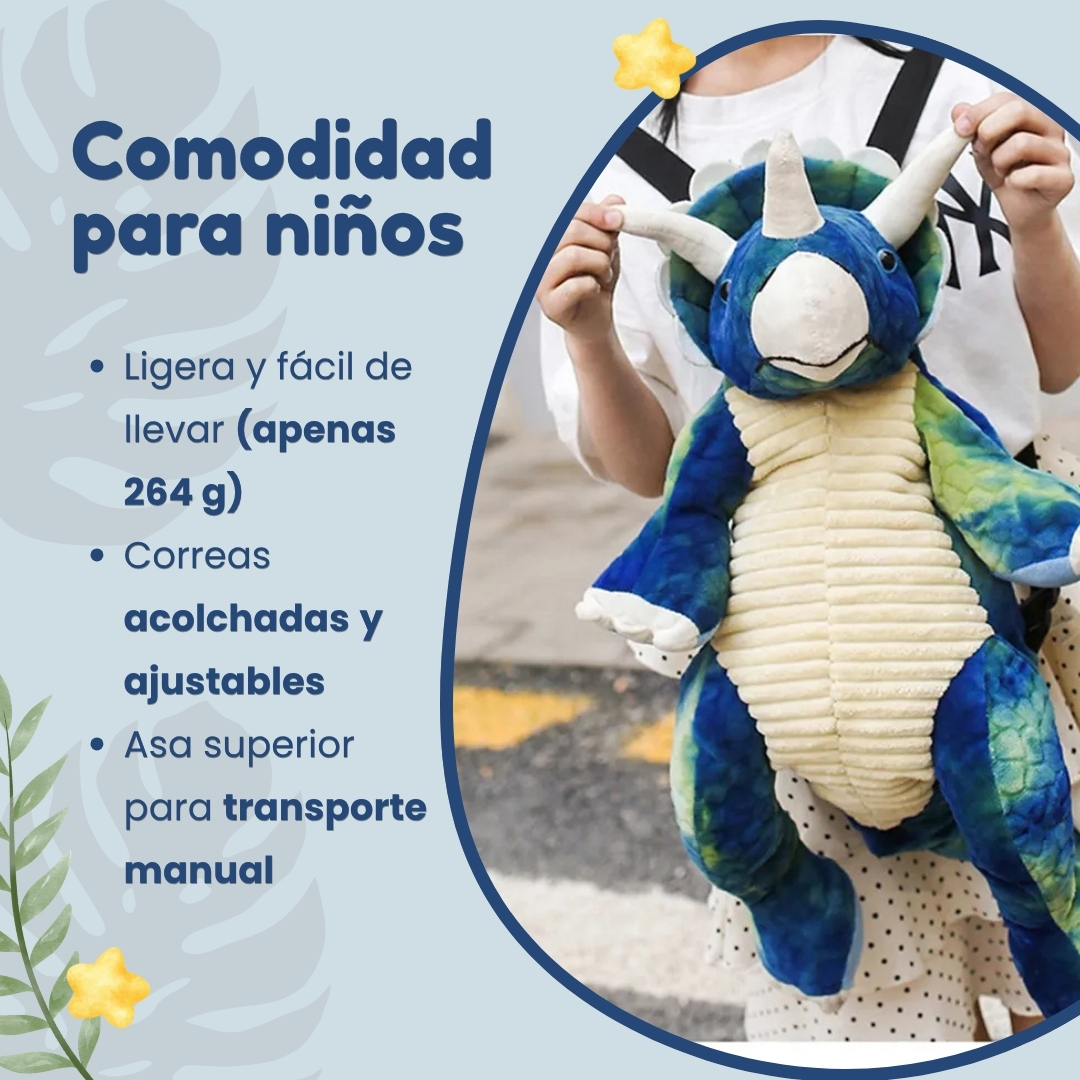 Miniatura 3 de MOCHILA INFANTIL DINOSAURIO DE PELUCHE